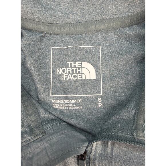 North Face M Riseway 1/4 Zip Goblin Heather Teal Men’s S, NWT Hiking Activewear - Picture 3 of 11